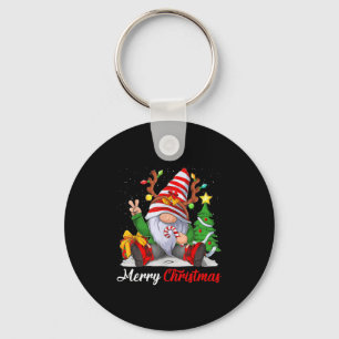 Merry Christmas Gnomes Family Christmas Key Ring