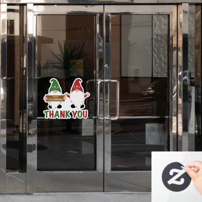 Merry Christmas Gnomes Thank You (Office Door)