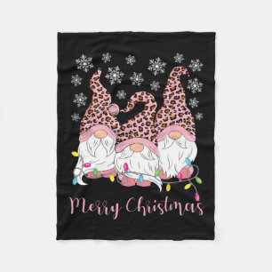 Merry Christmas Gnomes Xmas Family Gnomes Lover Me Fleece Blanket