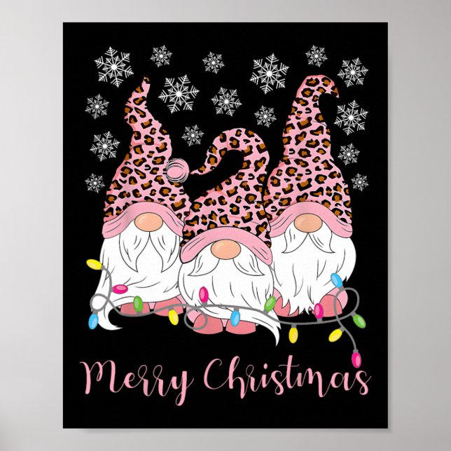Merry Christmas Gnomes Xmas Family Gnomes Lover Me Poster (Front)