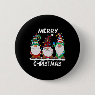 Merry Christmas Gnomes Xmas Family Men Women 6 Cm Round Badge