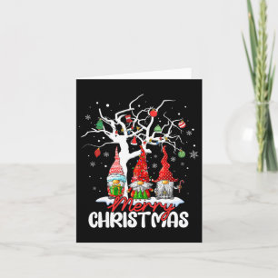 Merry Christmas Gnomes Xmas Family Men Women Kids  Card