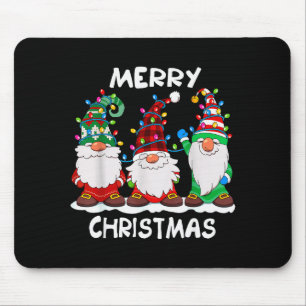 Merry Christmas Gnomes Xmas Family Men Women Mouse Pad