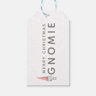 Merry Christmas Gnomie Gift Tag