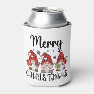 Merry Christmas Gnomies Christmas Gnomes  Can Cooler