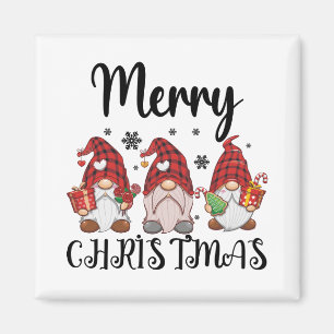 Merry Christmas Gnomies Christmas Gnomes Magnet