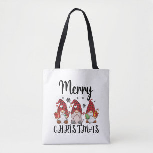 Merry Christmas Gnomies Christmas Gnomes Tote Bag