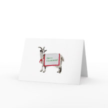Merry Christmas Goat Card