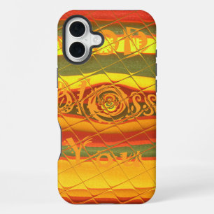 Merry Christmas God Bless You Colours Design iPhone Case