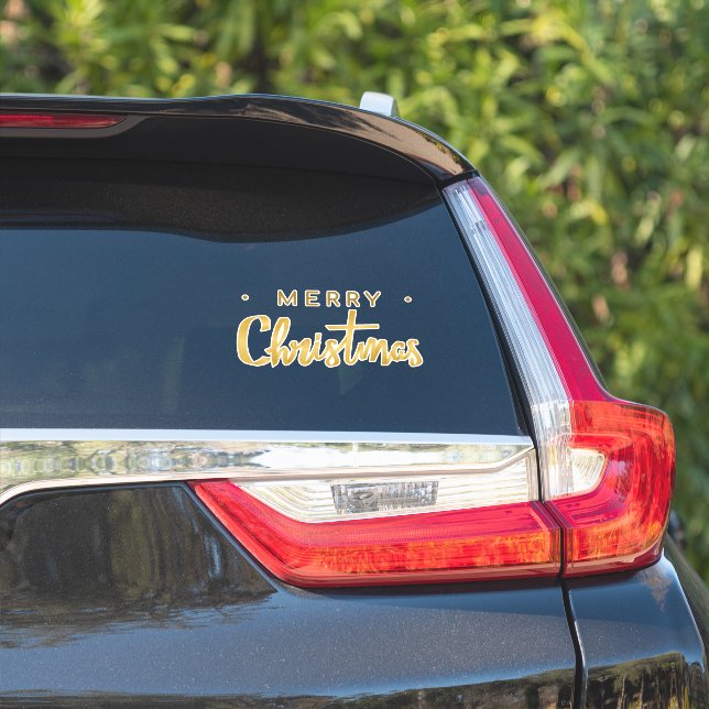 Merry Christmas gold-coloured text (Car Side)