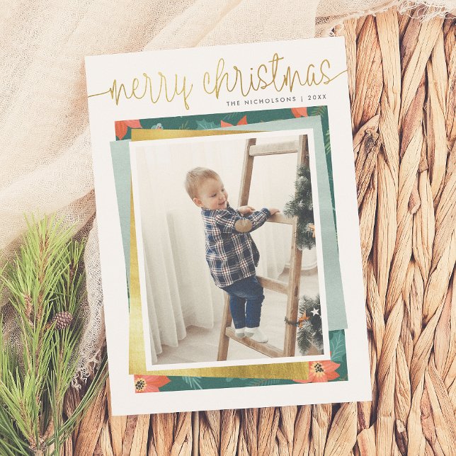 Merry Christmas Gold Script & Holiday Photo Stack (Creator Uploaded)