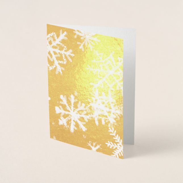 Merry Christmas Golden Holiday Postcard (Front)