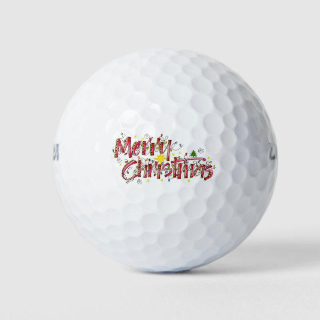 ***MERRY CHRISTMAS*** GOLF BALL (Front)