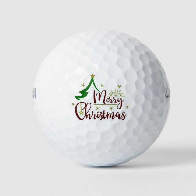**MERRY CHRISTMAS** GOLF BALL (Front)
