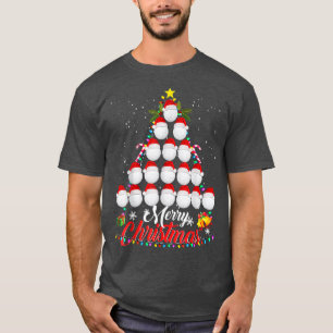 Merry Christmas Golf Ball Golf Christmas Tree Golf T-Shirt