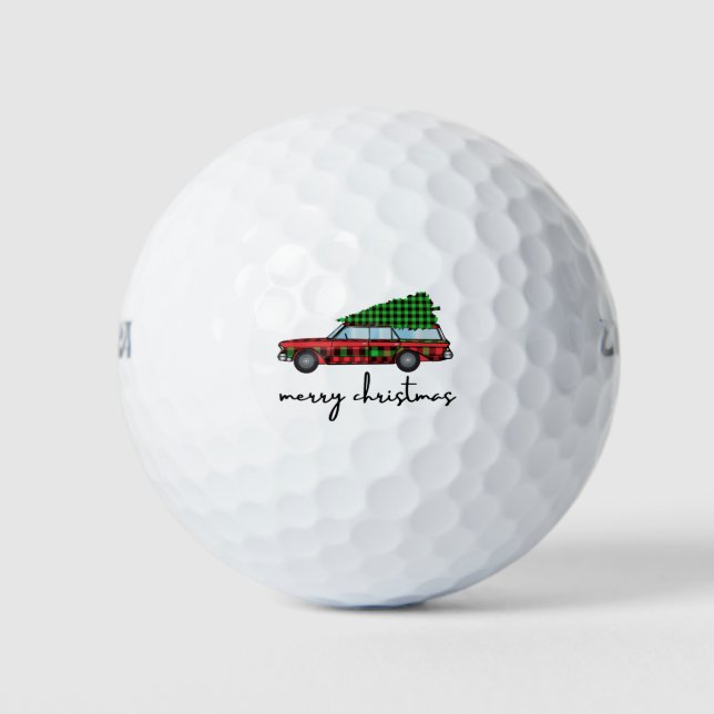 Merry Christmas Golf Balls (Front)