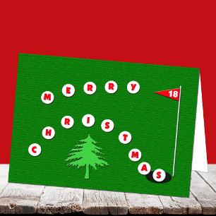 Merry Christmas Golf Christmas Card