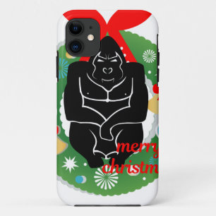 merry christmas gorilla iPhone 11 case