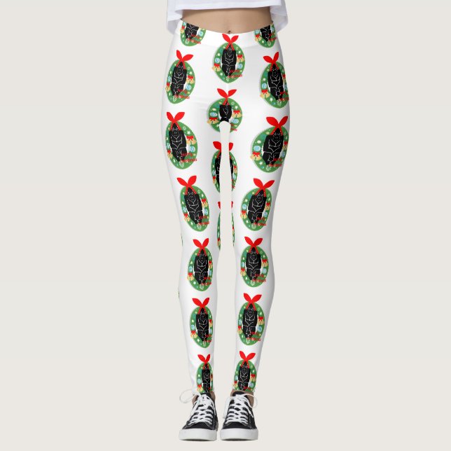 merry christmas gorilla leggings (Front)