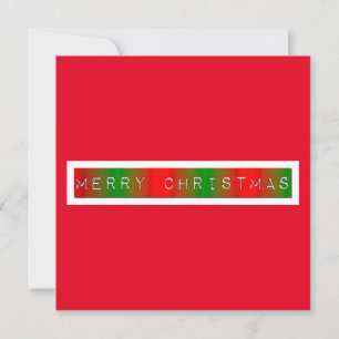 Merry Christmas Gradient Card