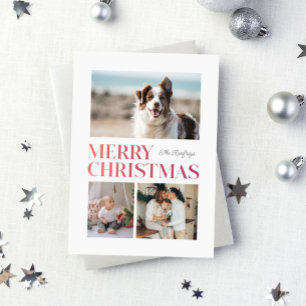 Merry Christmas Gradient Headline Holiday Card