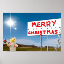 Merry Christmas Graffiti Poster
