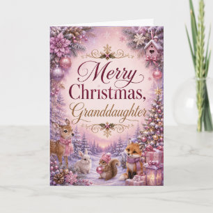 Merry Christmas Granddaughter Card