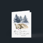 Merry Christmas Granddaughter from Grandparents Card<br><div class="desc">Share season’s greetings with your grandson by carrying on the Christmas card tradition! This simple yet elegant holiday card can be personalized with your name or a message from you on the front—the choice is yours!</div>