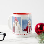 Merry Christmas Grandma 3 Photo Custom Coffee Mug<br><div class="desc">Custom printed coffee mug personalised with your photos and a custom "Merry Christmas, Grandma" message. Add 3 special photos and use the design tools to write your own message for Christmas or any occasion. Click customise it to change the text fonts and colours, move things around or add more photos...</div>
