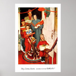Merry Christmas, Grandma Christmas Magazine Cover Poster