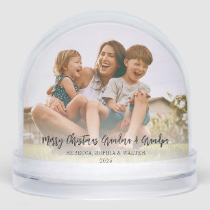 Merry Christmas Grandma Grandpa Photos Snowglobe