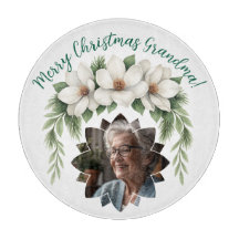 Merry Christmas Grandma Photo Holiday Gift