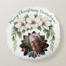 Merry Christmas Grandma Photo Holiday Gift