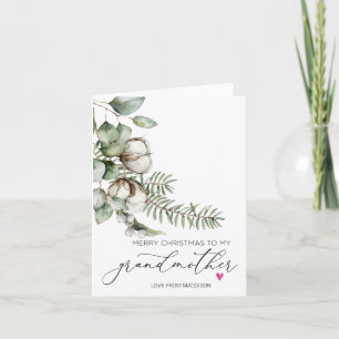 Merry Christmas Grandmother from Granddaughter Card