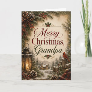 Merry Christmas Grandpa Card