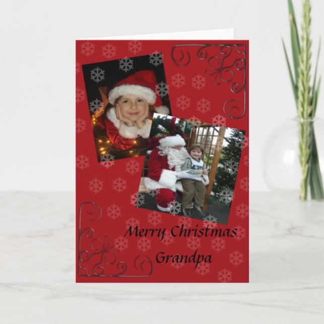Merry Christmas grandpa Holiday Card (Front)