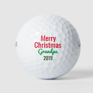 Merry Christmas Grandpa, Holiday Christmas Golf Ba Balls