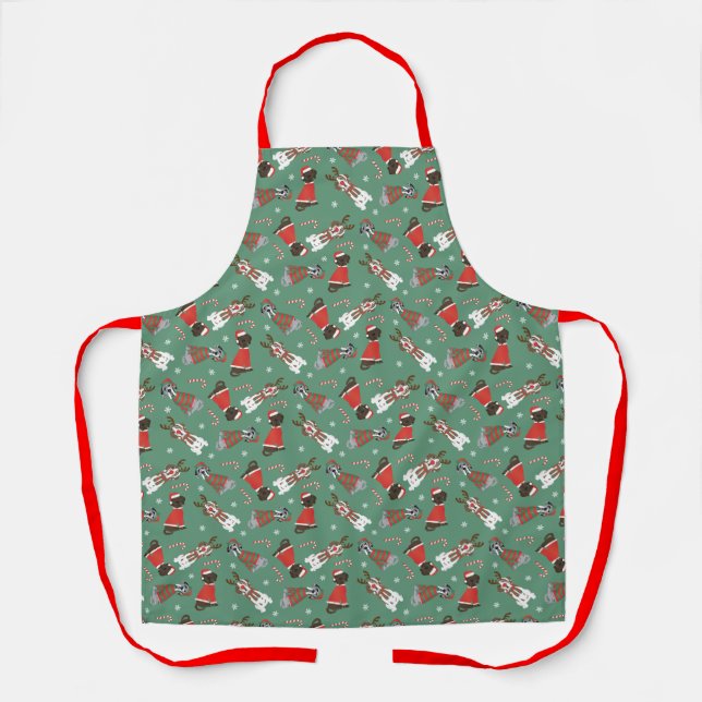 Merry Christmas Great Dane Dogs Apron (Front)