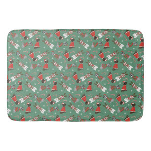 Merry Christmas Great Dane Dogs Bath Mat