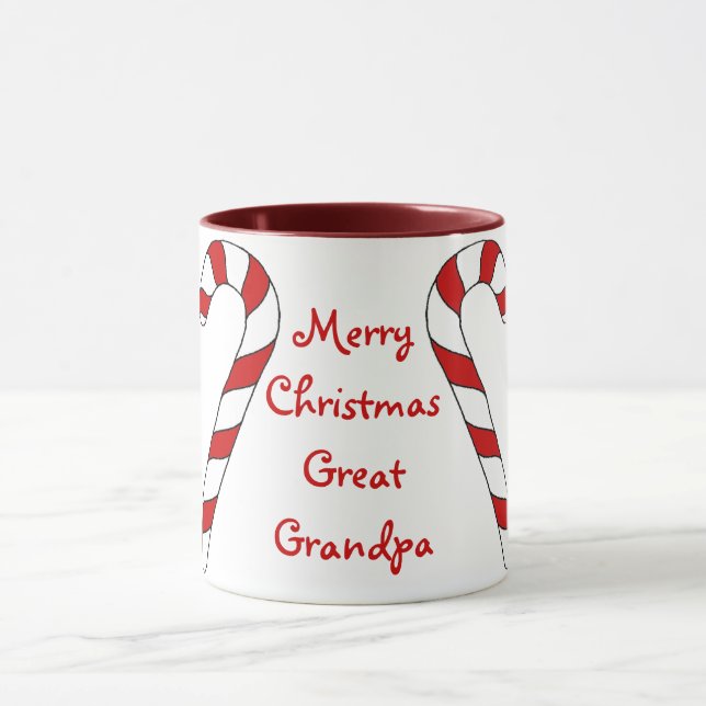 Merry Christmas Great Grandpa Mug by Janz (Center)