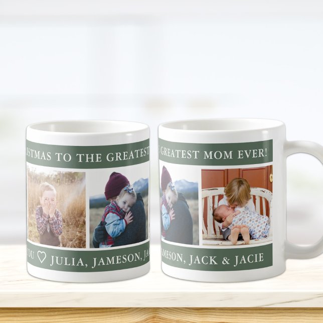 Merry Christmas Greatest Mum Custom Coffee Mug (Creator Uploaded)