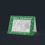 MERRY CHRISTMAS! Green Customisable My Dog Votes Holiday Card<br><div class="desc">Wish Your Friends AND Especially Your Legislators A Very Merry Christmas With Official Holiday Greetings From My Dog Votes! Matching Stamps Too!</div>