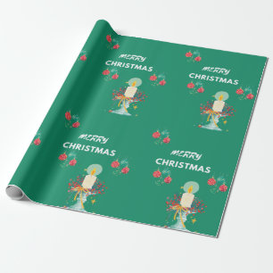 Merry Christmas - Green Paper Bags