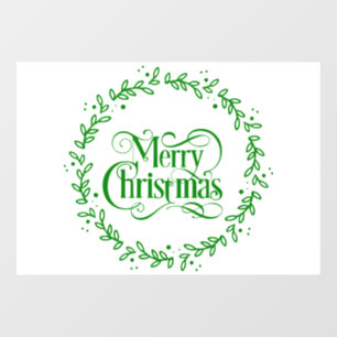 MERRY CHRISTMAS GREEN WREATH