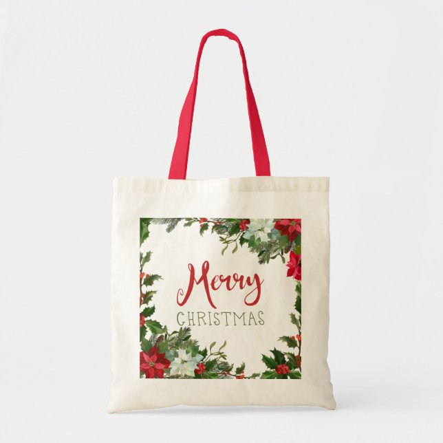 Merry Christmas greenery  Tote Bag (Front)