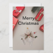 Merry Christmas greeting card