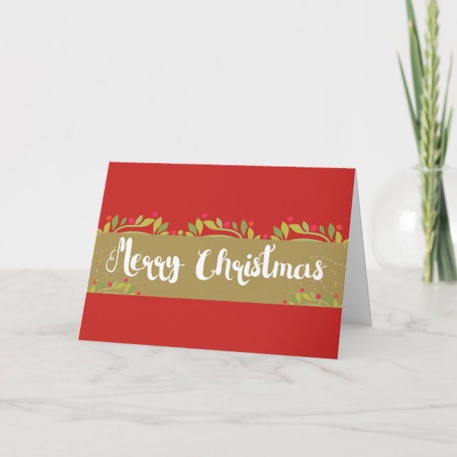 Merry Christmas Greeting Card (Front)