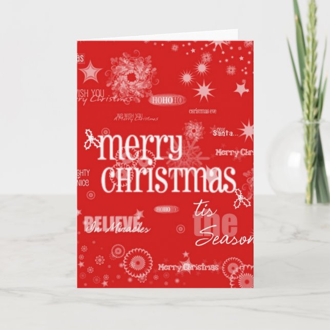 Merry Christmas Greeting Card (Front)