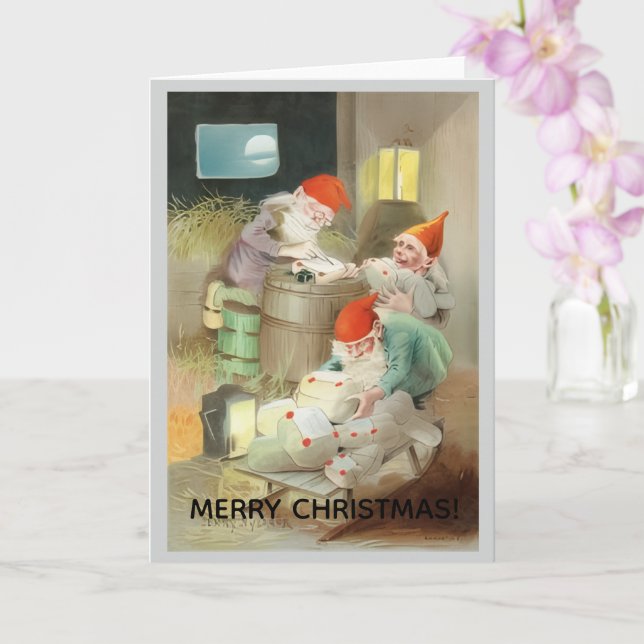 Merry Christmas Greeting Card (Orchid)