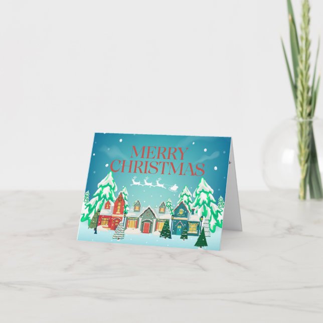 Merry Christmas Greeting Card (Front)